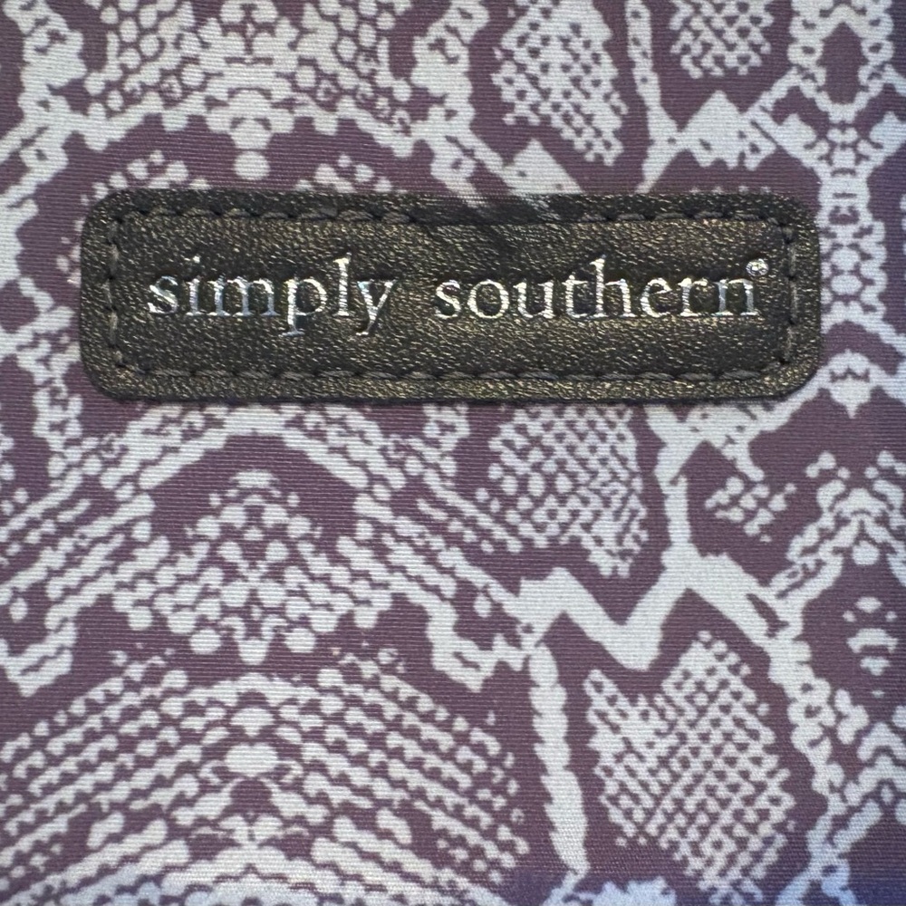 Simply Southern Lavender Snake-Print Wristlet Keyring - Picture 2 of 7